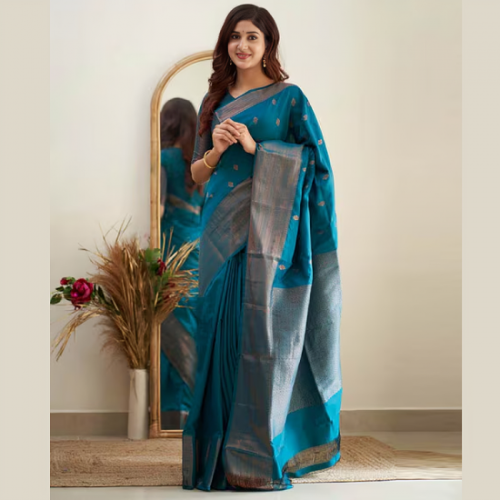 Women Banarasi Silk Saree with Women